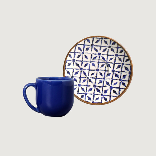 Set Coup Azeca con 6 tazas de café con platillos, 112 ml