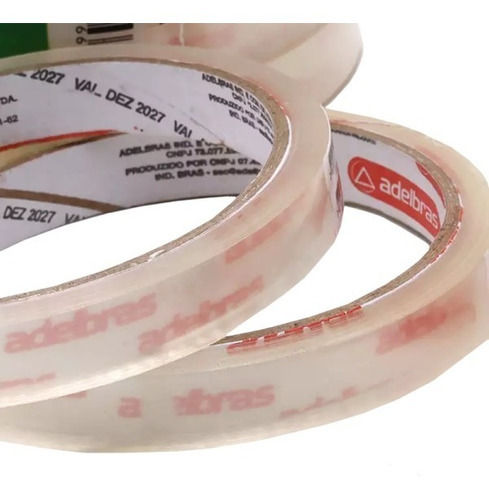 Fita Adesiva Transparente 12mm X 40m - Pacote C/ 20