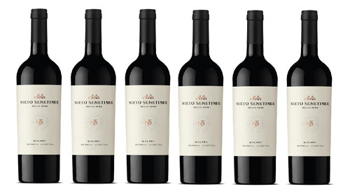 Botella De Vino Tinto Nieto Senetiner Malbec X 750ml Pack X6