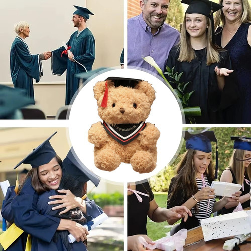 / Peluche De 23 Cm Con Forma De Oso De Graduación Para Niños