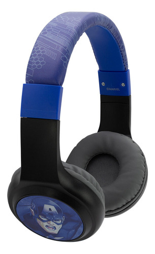 Audífono Bluetooth Capitán América New Color Azul