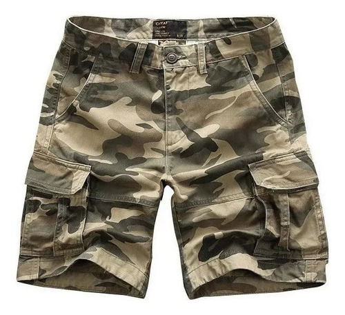 Bermudas De Camuflaje Para Hombre