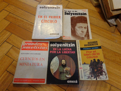 Lote Alexander Solyenitzin X 5. Primer Círculo Cuentos Etc