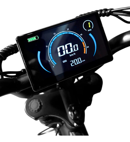 Bicicleta Elétrica Com Autonomia De 50 Km Bateria Durável V8
