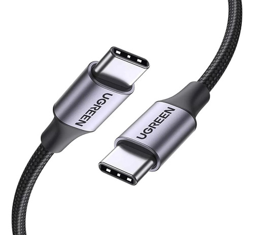 Cable Ugreen Usb Tipo C 100w Carga Rápida De 1.5 Metros Negro