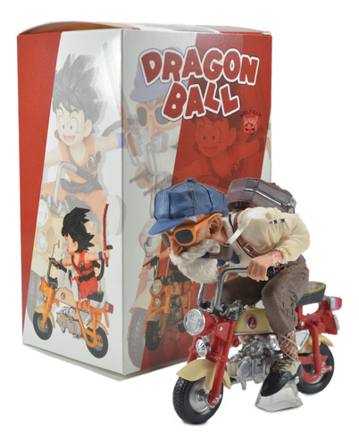 Figura Muñeco Dragon Ball Maestro Roshi Con Moto