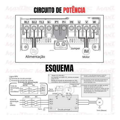 Inversor De Frequência Mitsubishi 15cv 220v Trifásico D720