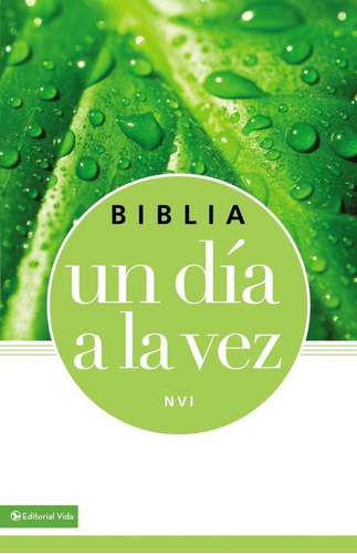 Biblia Un Día A La Vez Nvi, Color Verde, Piel Italiana