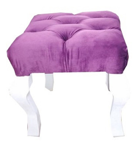 Taburete Sillón, Decorativo, Minimalista, Moderno Princess Color Morado