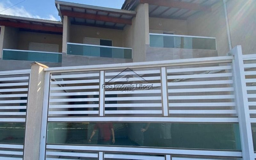 Imagem 1 de 15 de Casa Nova Com Sacada Na Vila Caiçara Em Praia Grande - Sp
