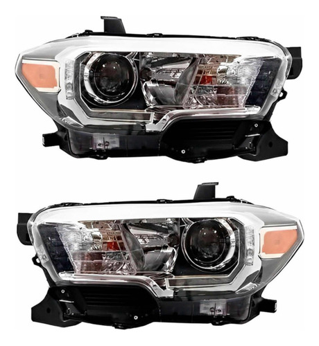 Juego De Faros Led Toyota Tacoma 2016-2023 Luz De Día