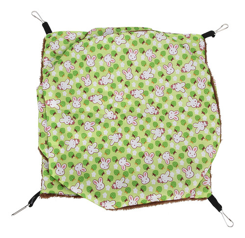 Saco De Dormir Para Hámster De Tres Capas, Color Verde Y Ver
