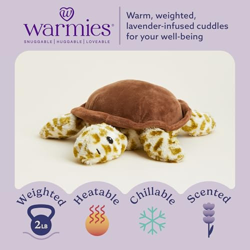 Intelex Cozy Microwaveable Plush Turtle - Lavanda Perfumada