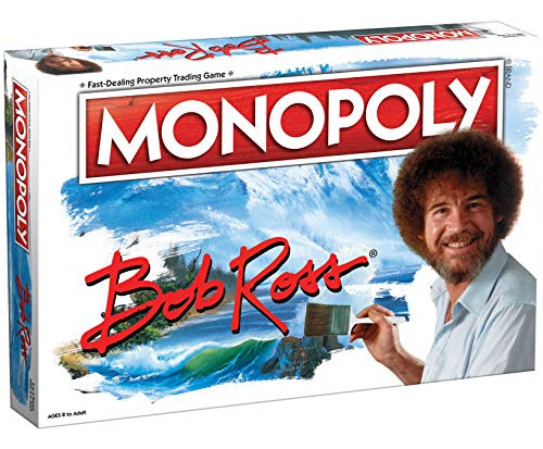 Monopoly Bob Ross Silencio Basado En Bob Ross Mostrar 3rpna