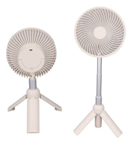 Ventilador De Mesa Recarregável Usb Amarelo