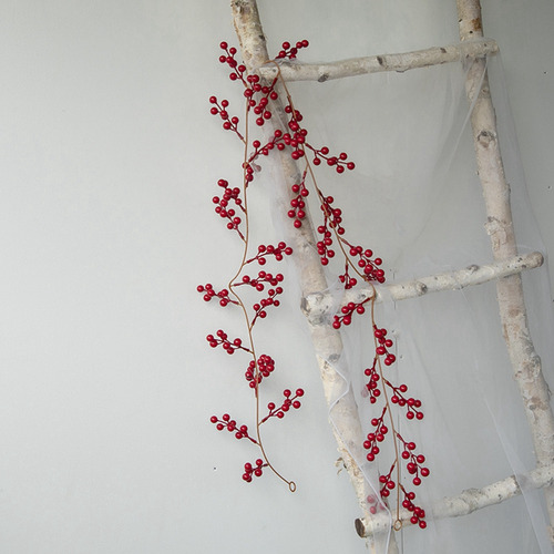 Guirnalda De Bayas Artificiales Para Decoración De Interiore