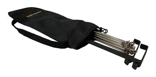 Parrilla De Alambre Cromado Plegable De Enrrollar Con Funda