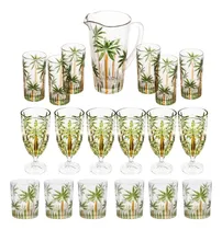 Comprar Kit Jarra Com 6 Copos Altos Taças 450 Ml E Copos Baixos 340m