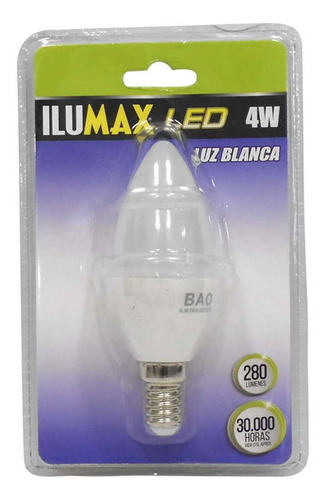 Mini Velita Led 4w Luz Blanca E14