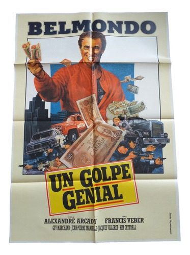 Poster Afiche Cine - Un Golpe Genial - Jean Paul Belmondo *