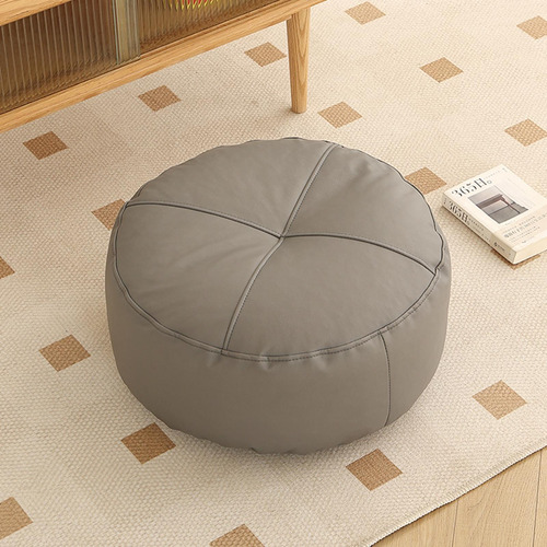 Cojín De Suelo Cojines De Tatami Redondo Gris Oscuro