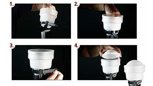 Gary Fong Plegable Speed ??mount Light Sphere Blanco