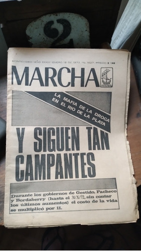 Semanario Marcha 12/1/1973 -  Quijano, Julio Castro, ...