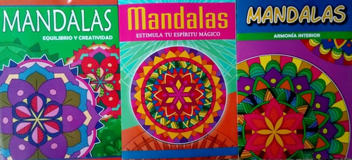 Libros Para Pintar Mandalas Pack De 3 Titulos