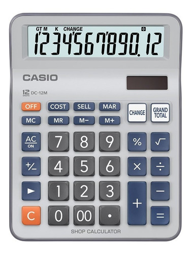 Calculadora Casio Dc-12m Tienda Y Campo 100% Original