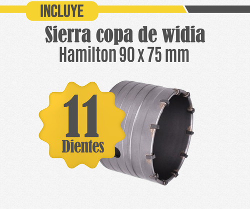 Mecha Sierra Copa Widia 90 Mm Rosca M22 Fina Hamilton Sw90 C