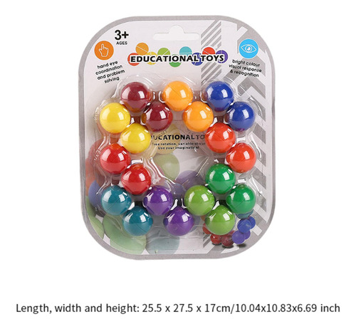 Inseparável Rainbow Ball Sensory Toys 3d Descompression