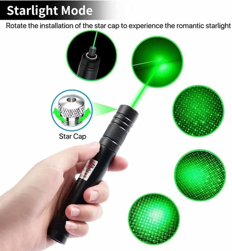 Green Laser Pointer Linterna De Alta Potencia Recargable Usb