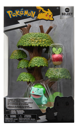 Juego De Exhibición Pokémon Select Forest Bulbasaur Y Applin