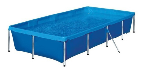 Piscina 3000 Litros Retangular Em Lona Plastica Pvc Botafogo