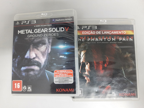 Metal Gear Solid V Ground Zeroes E Phantom Pain Ps3 Físicos