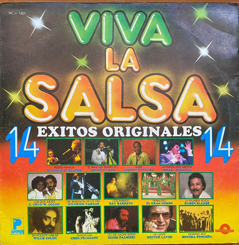Disco Lp - Variado / Viva La Salsa 14 Exitos Originales. 