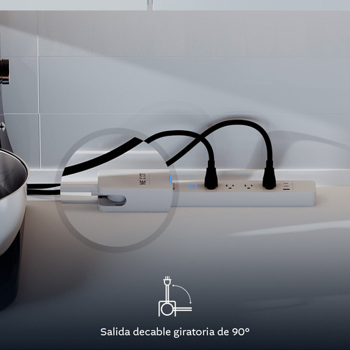Regleta Nexxt De Alimentación Inteligente 4 Tomacorrientes 2