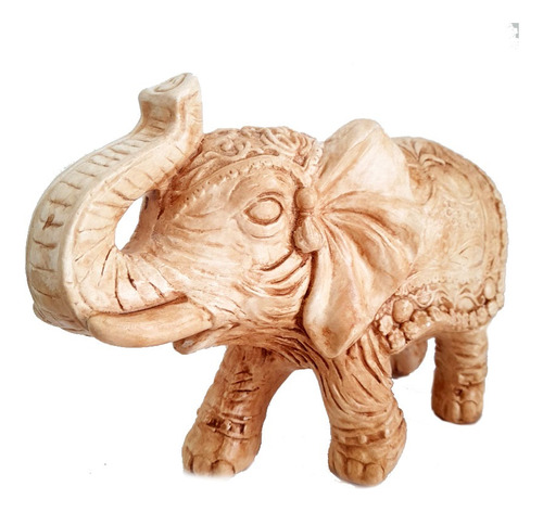 Figura Elefante De La India Grande Añejo (n°3) Decoración