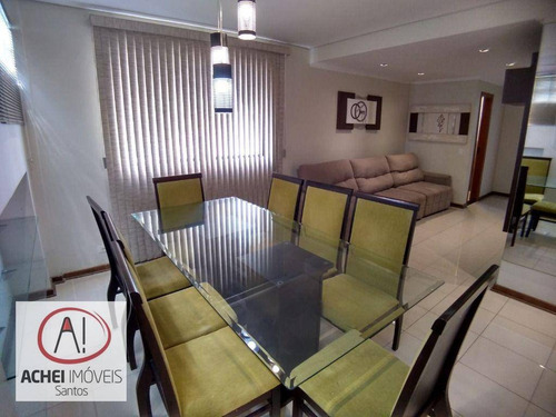 Imagem 8 de 30 de Cobertura Triplex, Com 3 Dormitórios, 3 Suites, Churrasqueira, Piscina, 2 Vagas, À Venda, 319 M² Por R$ 940.000 - Estuário - Santos/sp - Co0098
