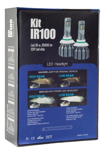 Led Ir100 H1 No Da Error Chip Csp Super Canbus Alta Gama
