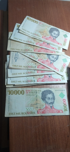 Excelente Billete De 10000 Bs Bolívares. Febrero 10 Año 1998