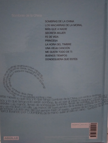 Serrat Palabras Hechas Canciones: Sombras De La China + Cd (Usado)