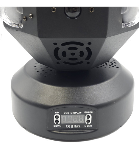 Moving Laser Beam 19 Leds Rgbw Dmx Dj Efeitos Giratorios