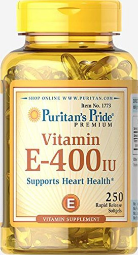 Puritan's Pride Vitamina E 400 Ui 250 Cápsulas