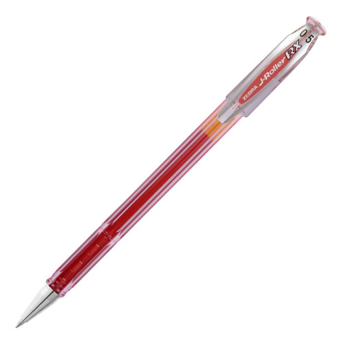 Caneta Gel 0.5mm J-roller Rx Secagem Rápida Zebra Tinta Vermelha