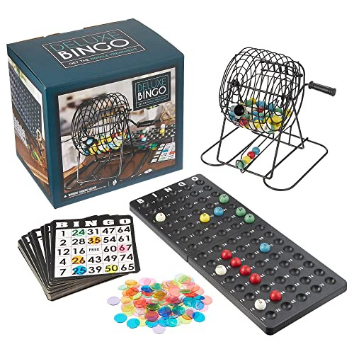 Juego De Bingo De Lujo - Jaula De Rodillos De 6 Pulgada...