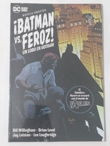 ¡batman Vs Feroz! Un Lobo En Gotham, Dc Black Label. Smash
