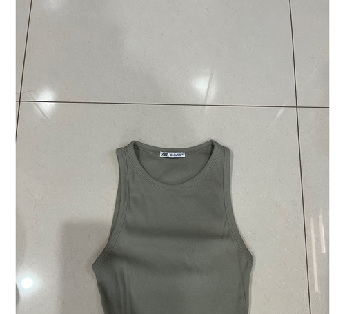 Top Zara Verde Claro Mujer Talla L