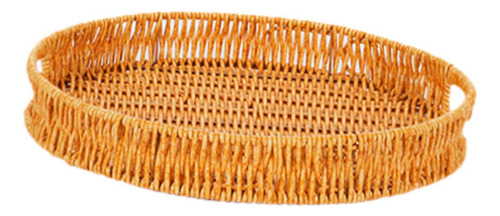 Cesta De Pan De Ratán De Imitación, Cesta Para 30x30x4cm