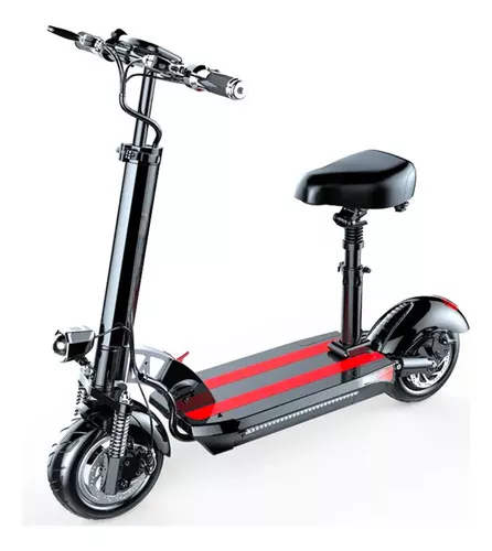 Scooter Eléctrico 50km/hr Nfc 500w Monopatin Plegable Color Negro